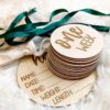 Wooden Milestone Cards and Discs 16pc Set for Baby Photos and First Year Milestones