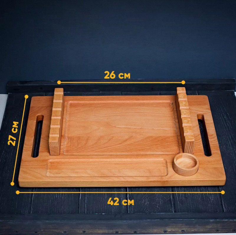 Wooden Barbecue Tray